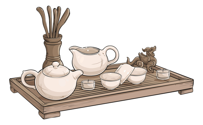 茶韻繪心 手繪茶具設(shè)計(jì)素材的藝術(shù)魅力